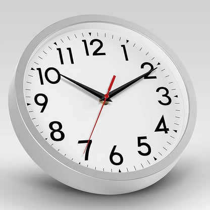 DAXSMY Wall Clock Small Analog 8 Inch Silent Non Ticking Battery Operated - Image 7