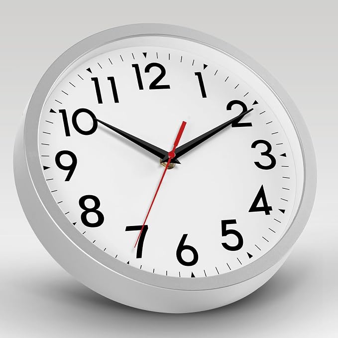 DAXSMY 12 Inch Wall Clock Battery Operated Silent Non Ticking Analog Modern - Image 3