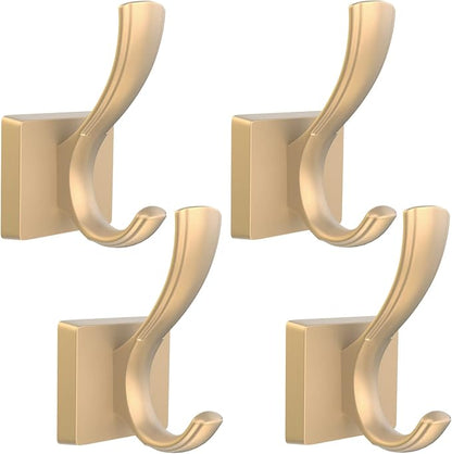 TOFIIGREM Gold Hooks for Wall, Heavy Duty Thick Aluminum Alloy Entry Coat Hooks by TOFIIGREM