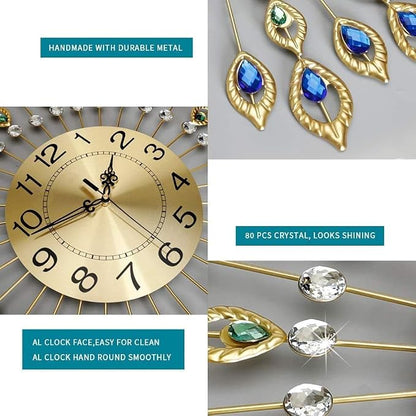26.4 Inch Gold Large Wall Clock - Image 5