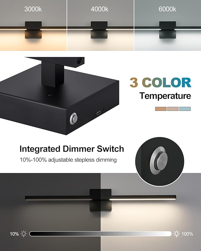 8000mAh Battery Operated Wall Sconce - Image 2