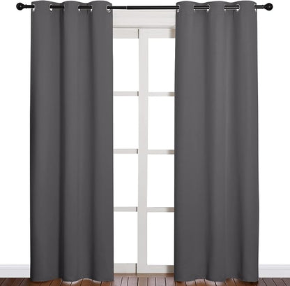 NICETOWN Noise Reducing Blackout Curtains 84" Long - Image 2