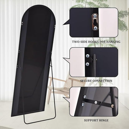 Rowjut Floor Mirror Arched Mirror Full Length 56"X20"Full Length Mirror can be - Image 4