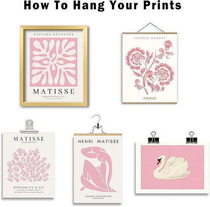 ANERZA 16 PCS Pink Wall Art Decor, Matisse Gallery Wall Prints - Image 4