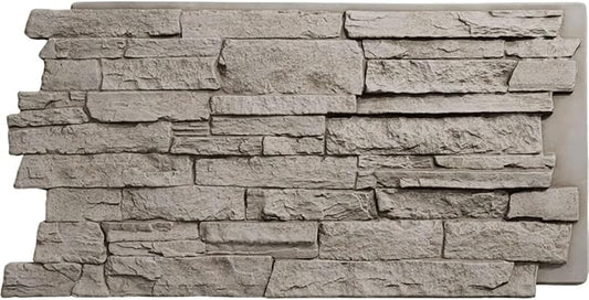 EverStone Acadia Ledge Faux Stone Panel, Desert Sand Color by EkenaMillwork