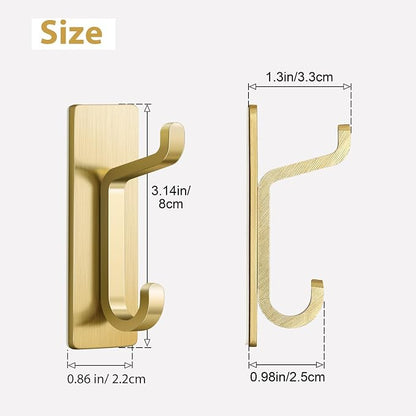 Self Adhesive Wall Hooks for Hanging: Extra Strong 13 LB, Hook for Coat - Image 3