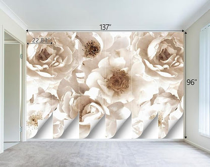 Floral wallpeper for Girls Bedroom Modern Flower Living Room wall Mural - Image 4
