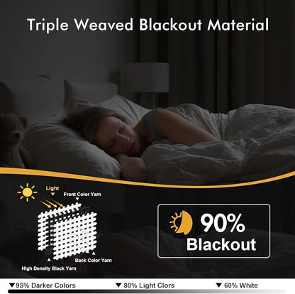 MIULEE Blackout Curtains for Bedroom Living Room 2 Panels, Thermal Insulated - Image 2