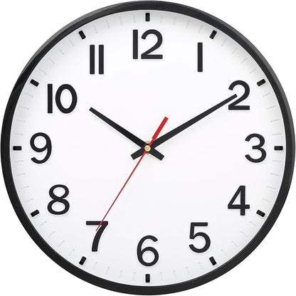 Wall Clocks Battery Operated 12 inch Modern Wall Clock, Silent Non Ticking Wall by Unknown