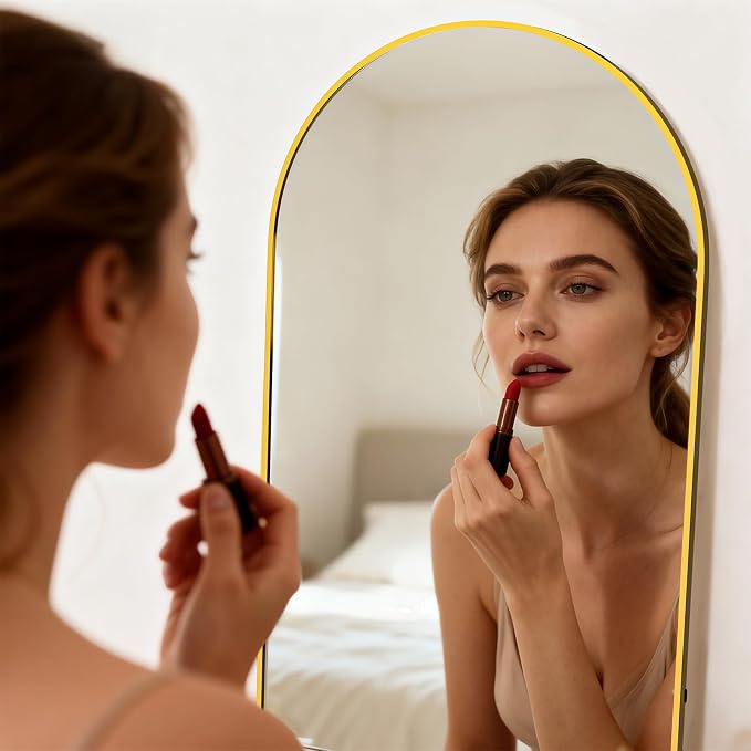 Simple Deluxe Arched Full Length Mirror, - Image 2