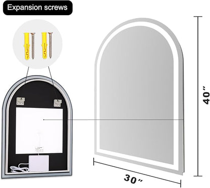 Arched LED Bathroom Mirrors - Image 8