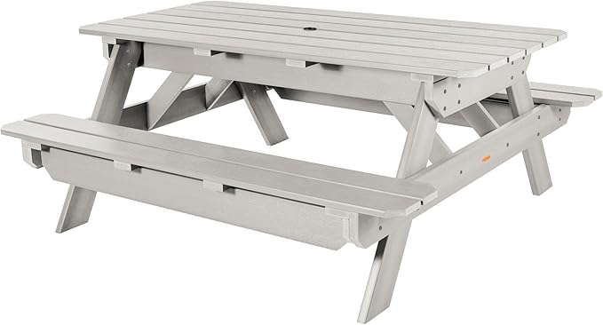 highwood Hometown Picnic Table, 6 Foot, Harbor Gray