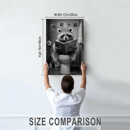 DIHSIEG Inspirational Canvas Wall Art funny bathroom wall art Print Poster - Image 2