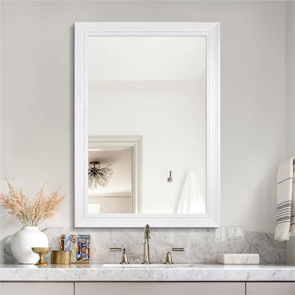 32" x 40" Rustic Wooden Framed Wall Mirror by nolsia
