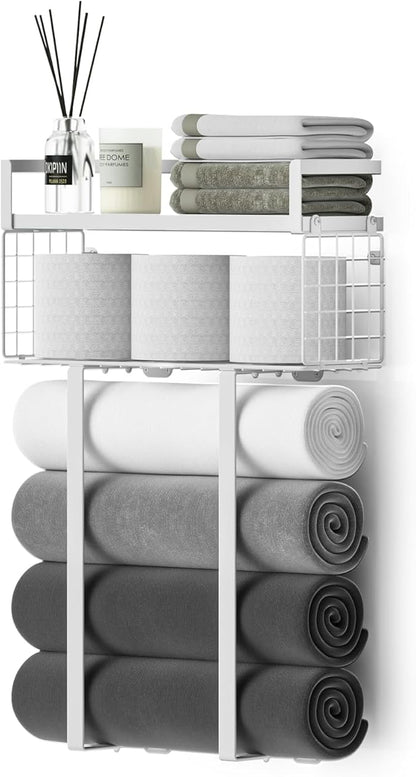 Towel Racks for Bathroom, Bathroom Shelf Over Toilet, Floating Shelves by XstydesDreamworks