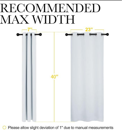NICETOWN Room Darkening Draperies Curtains Panels, 2 Panels, 29 by 40, Window - Image 7
