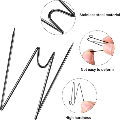 Geyoga Fabric Panel Wall Wire Hooks Cubicle Hooks - Image 3