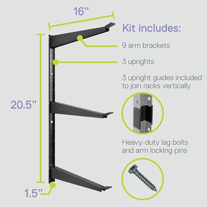 Delta Heavy Duty Lumber Storage Rack Cycle, Holds Up to 720 lbs - Image 3