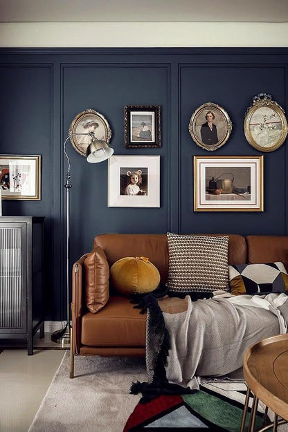 Safiyya Peel and Stick Wallpaper Dark Blue Contact Paper Solid Color Decorative - Image 3