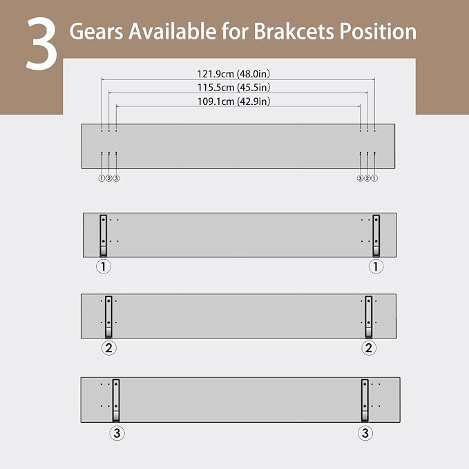 DINZI LVJ Long Wall Shelves, 55.1Inch Floating Shelves Wall Mounted, Extra - Image 4
