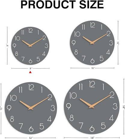 cicininc Wall Clock, Decorative Battery Operated Wall Clocks - Image 4