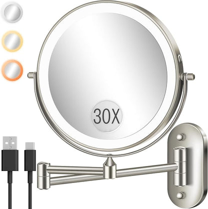 Wall Mounted Makeup Mirror by Unknown