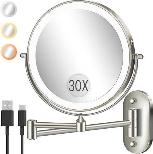 Wall Mounted Makeup Mirror by Unknown