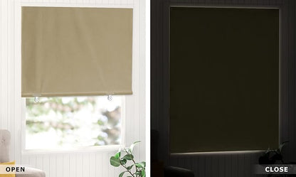 LazBlinds 100% Blackout Roller Shades, No Tools No Drill Cordless Blinds - Image 7