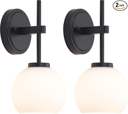 SANTOSTOCK Black Wireless Rechargeable Wall Sconces by SANTOSTOCK