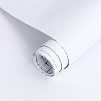 Arthome 35.4''x120'' White Contact Paper, Self-Adhesive Wallpaper Waterproof by ArthomeWALLDECOR