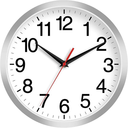 Rohioue Wall Clock Modern 8 Inch Battery Operated Silent Non Ticking Small by RohioueWallClock