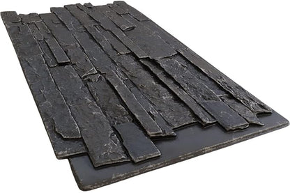 EverStone Acadia Ledge Faux Stone Panel, Dark River Color - Image 6