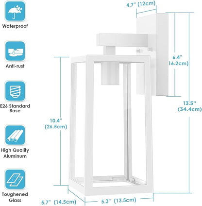 MAXvolador Outdoor Wall Sconce, Large Exterior Waterproof Wall Lantern Light - Image 2