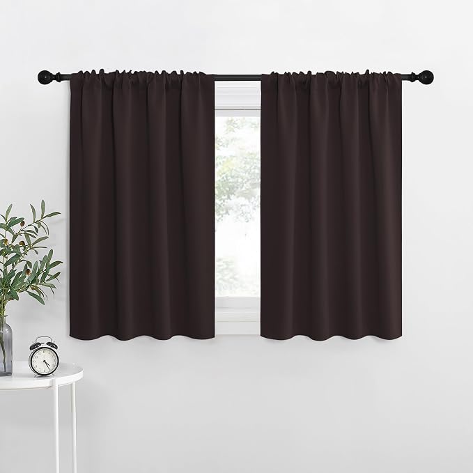 NICETOWN Blackout Curtains for Living Curtains, Toffee Brown, 2 Panels by NICETOWN