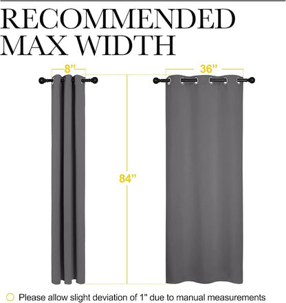 NICETOWN Noise Reducing Blackout Curtains 84" Long - Image 7