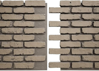 EverStone Aged Brick Faux Brick Panel, 46 7/8"W x 27"H x 1 1/4"D, Adobe Color - Image 8
