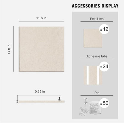 TSJOFFICE Large Cork Board for Wall - Image 6