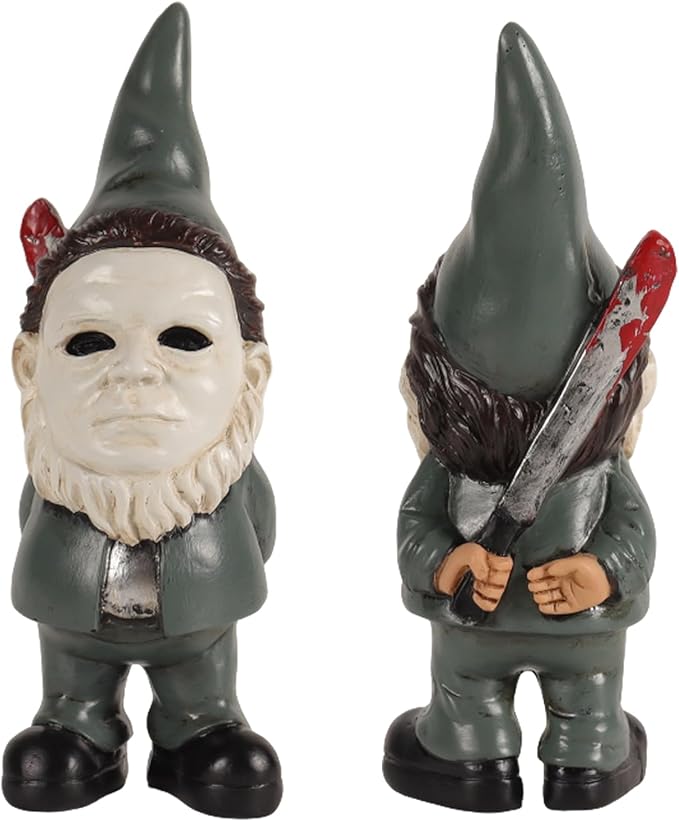 Horror Decor Garden Gnomes Christmas Table Decor Garden Statue Home Decor Horror Movie Merchandise Gifts- Green
