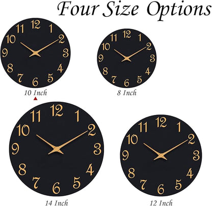 Roymnie Wall Clock, 10 Inch Modern Wall Clocks Battery Operated, Silent Non - Image 5