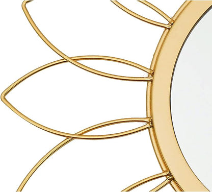 3 Pack Metal Mirrors for Wall Sunburst Wall Mirrors Home Décor Decorative - Image 2
