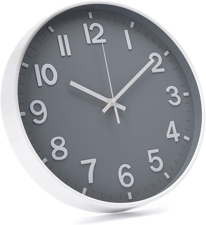 Wall Clock Modern Simple Quartz Decorative Clock Non-Ticking Silent Battery - Image 3