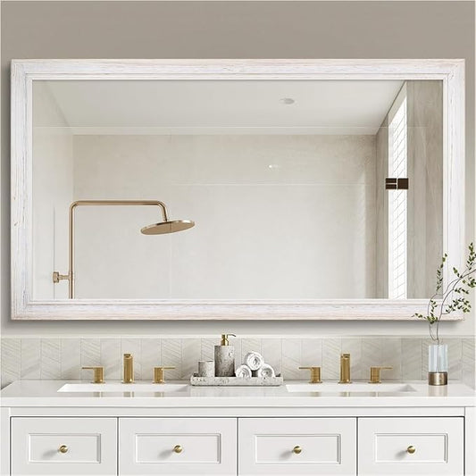 36 x 48 Rustic Wooden Framed Wall Mirror by nolsia
