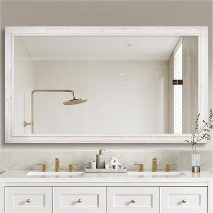 36 x 60 Rustic Wooden Framed Wall Mirror by nolsia