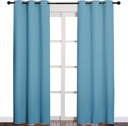 NICETOWN Window Treatment Thermal Insulated Solid Grommet Blackout by NICETOWN