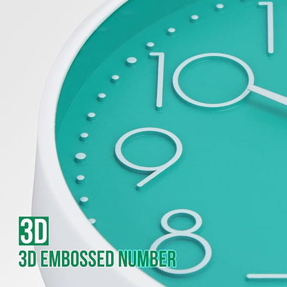 Wall Clock Non-Ticking Silent Modern Simple Style Round Decor Clock - Image 6
