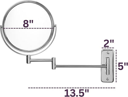 JERDON Wall-Mounted Magnifying Mirror - Image 3