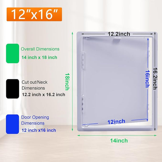 Suteck Plumbing Access Panel for Drywall Ceiling 12 x 16 Inch Reinforced - Image 2