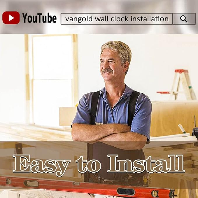 VANGOLD Large Wall Clocks for Living Room Decor, DIY Wall Clock Modern 3D Wall - Image 6