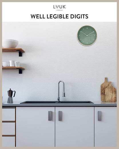 LUUK LIFESTYLE Wall Clock with Silent Movement, Without Ticking, Elegant and - Image 5
