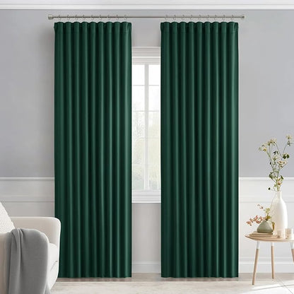 MIULEE Christmas Hunter Green Back Tab Blackout Curtains 84 Inch Length 2 - Image 9